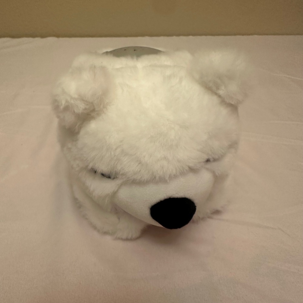 Pure Enrichment PureBaby Polar Bear Sound Machine Star Projector White Plush